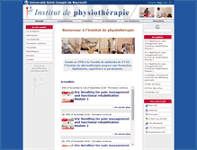 Tablet Screenshot of physiotherapie.usj.edu.lb
