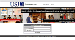 Desktop Screenshot of etudiant.usj.edu.lb