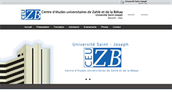 Desktop Screenshot of ceuzb.usj.edu.lb
