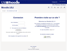 Tablet Screenshot of moodle.usj.edu.lb