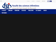 Tablet Screenshot of fsi.usj.edu.lb