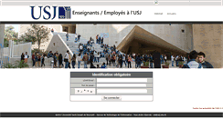 Desktop Screenshot of enseignant.usj.edu.lb